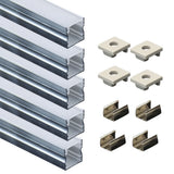 1010B 1M Slim led strip light aluminum channel wall mounted black silver color