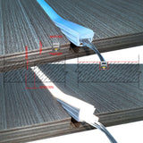 10x10mm LED Neon Flex Strip (24V/10W/m, includes solder-free connectors; suitable for cabinet and curved lighting applications)