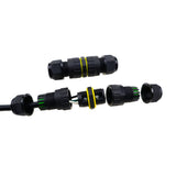 IP68 Waterproof Inline Connector - Heavy Duty Outdoor Cable Joint 2-Pin to 6-Pin