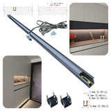 6x9mm Ultra Slim Recessed Under Shelf Light, Solderless Aluminium Profile for LED Strip, 1/2m 12V Under Cabinet Light, 3000K 4000K