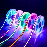 Ultra-Bright RGB COB Strip Light 24V Dot-Free 10mm Flexible LED Tape (576 LEDs per Meter)