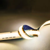 High Density COB LED Strip Lights 400LEDs 12V/24V 5M/10M Flexible with Adhesive Tape 3mm 5mm 8mm Width CRI>90