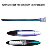 Solderless connector L shape corner connector for COB RGB led strip light