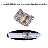Solderless connector L shape corner connector for COB RGB led strip light