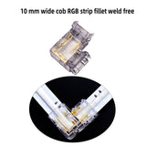 Solderless connector L shape corner connector for COB RGB led strip light