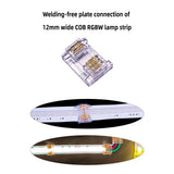 Solderless connector L shape corner connector for COB RGB led strip light