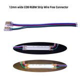 Solderless connector L shape corner connector for COB RGB led strip light