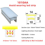 1010 Flexible bendable led silicone tube profile for DIY led strip neon light