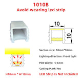 1010 Flexible bendable led silicone tube profile for DIY led strip neon light