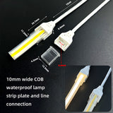 Waterproof COB led strip light 24v 10w/m 320 leds/m IP68 for indoor and outdoor