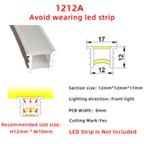 12x12mm Silicone cover profile for DIY led neon light no led strip inside