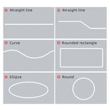 6x6mm 8x8mm Slim Led silicone cover profile of various size soft flexible for DIY led strip light
