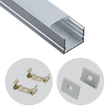 20x15mm 1m/3.3ft 2m/6.6ft LED Aluminum Extrusion Linear Lighting Case for Showcase Wardrobe & Stair Lighting