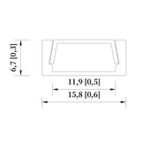 16×6mm Ultra-Slim LED Aluminum Profile For Cabinets & Shelves Low Profile Light Bar for Showcase