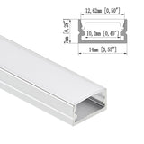 14x7mm Led aluminum channel holder bar profile for cabinet closet led strip light 1m 2m